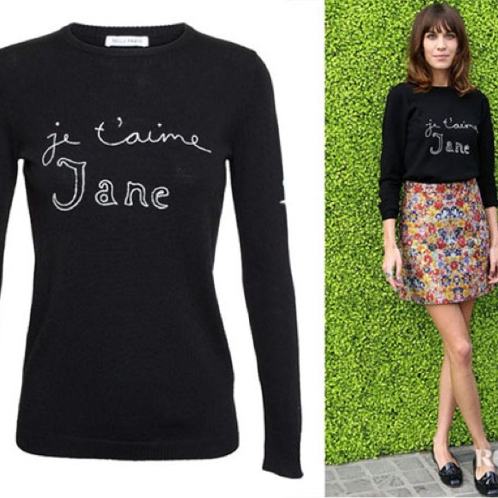 Bella Freud Je t’aime Jane Birkin jumper